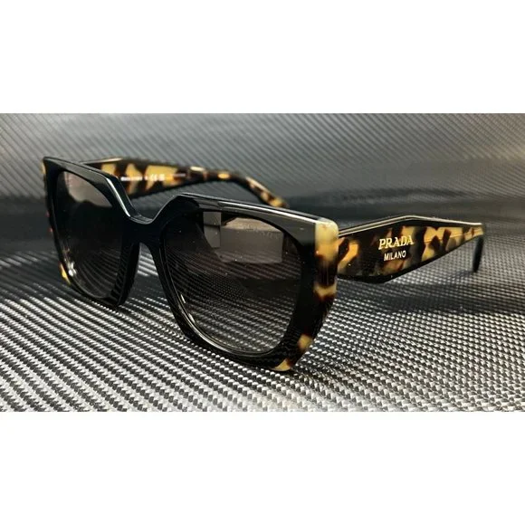 NEW! Prada Black 54mm Gradient Sunglasses! Prada - PR A12SF (Low Bridge Fit) Sunglasses | Specs Collective main image 2
